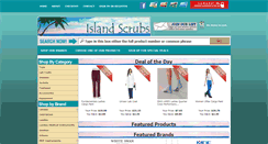 Desktop Screenshot of islandscrubsstore.com