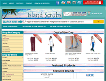 Tablet Screenshot of islandscrubsstore.com